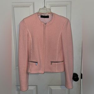 Zara Woman Coral/Pink Zip Up Jacket XS